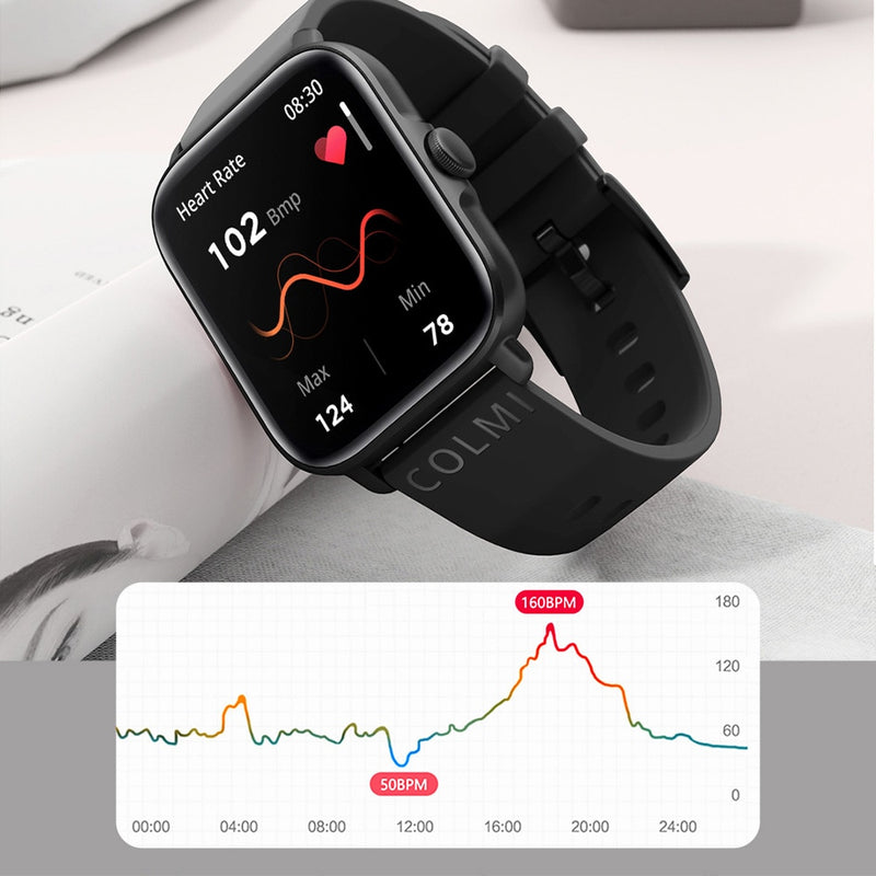 Smartwatch COLMI P28 Plus | Android iOS Phone | IP67 à prova d'água - Mercado Tudo