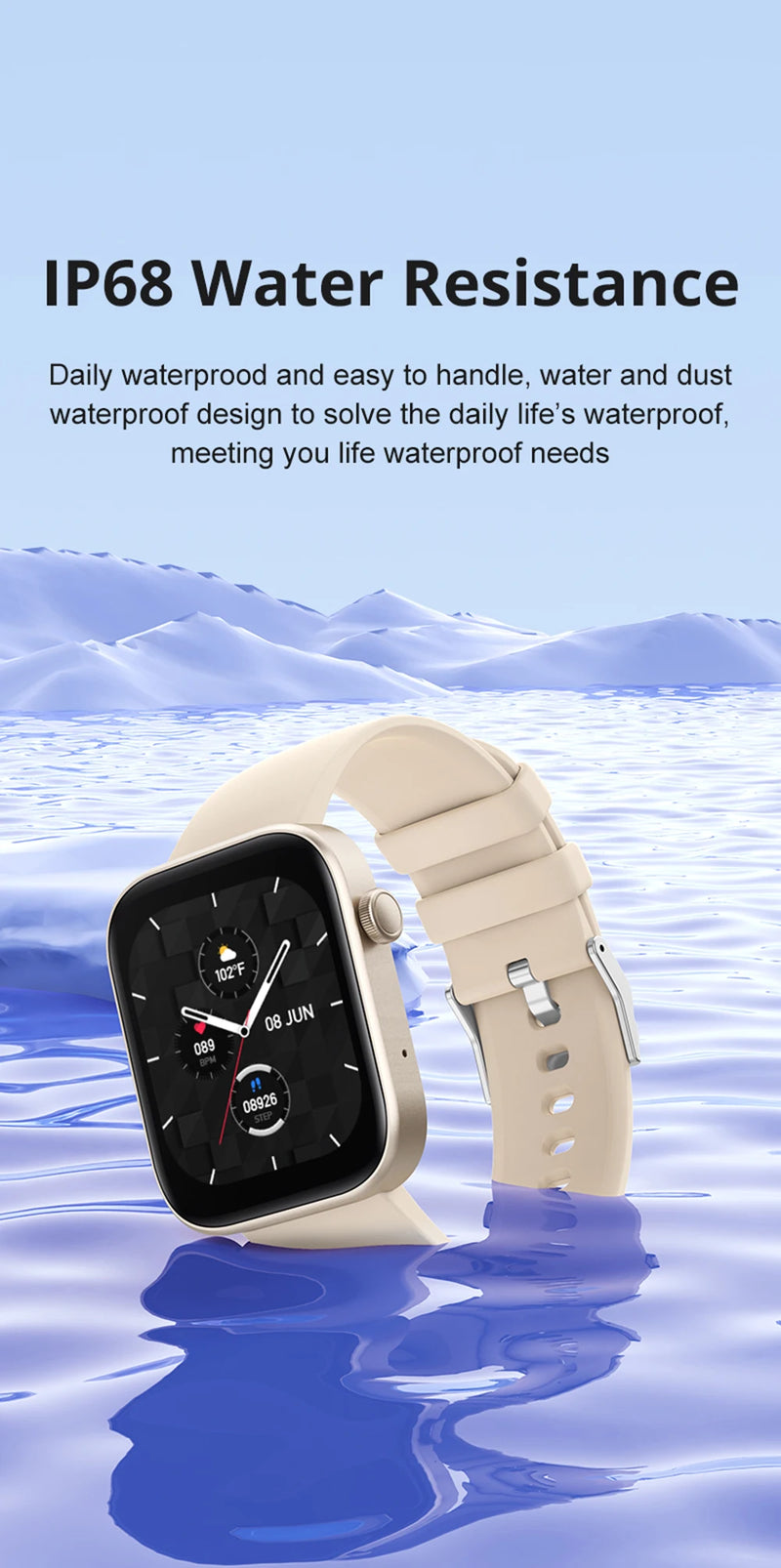 Smartwatch COLMI P71 à Prova d'Água IP68, - Mercado Tudo