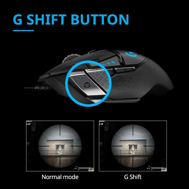 Mouse Logitech Gamer Profissional G502 Hero e G502 Hero SE | Edição Limitada 16000 DPI RGB - Mercado Tudo