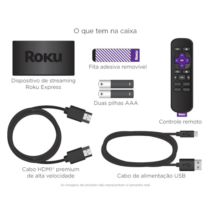 Roku Express Full HD com Controle Remoto - Streaming Simplificado