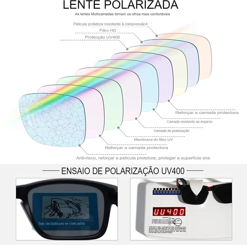 Óculos de Pesca Polarizados Dalwa Com Proteção UV400." - Mercado Tudo