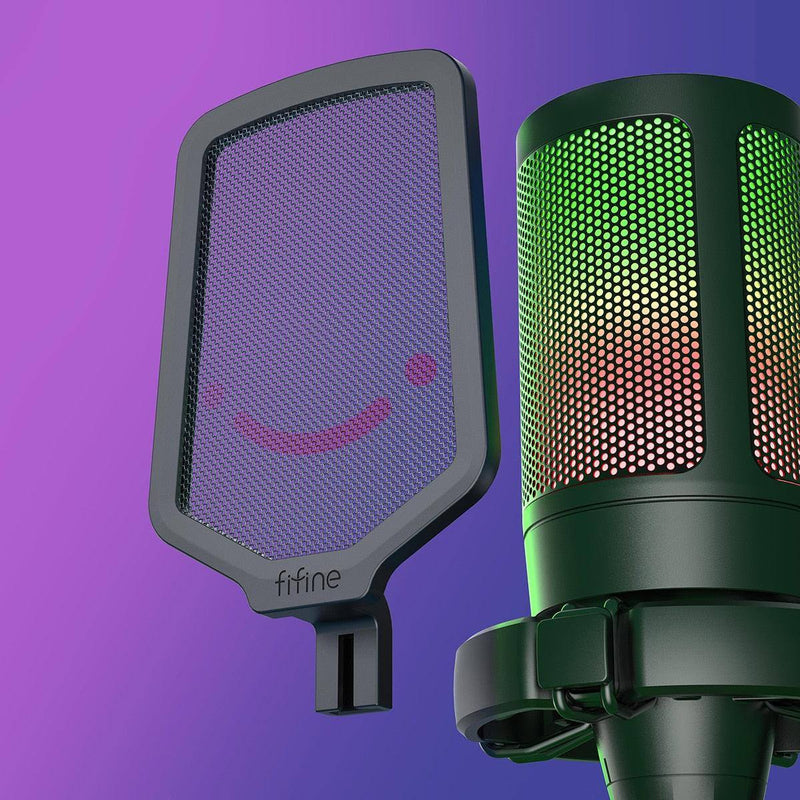 Microfone Condensador FIFINE USB para Streaming, Gravações e Live Profissional - Mercado Tudo