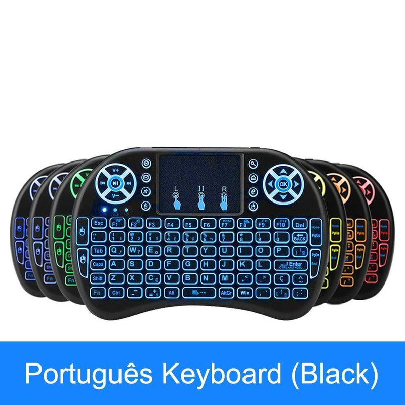 Mini teclado Wireless com Touchpad integrado Português - Mercado Tudo