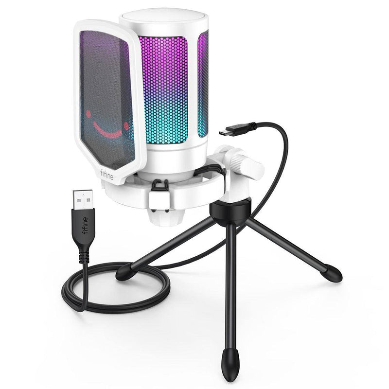 Microfone Condensador FIFINE USB para Streaming, Gravações e Live Profissional - Mercado Tudo